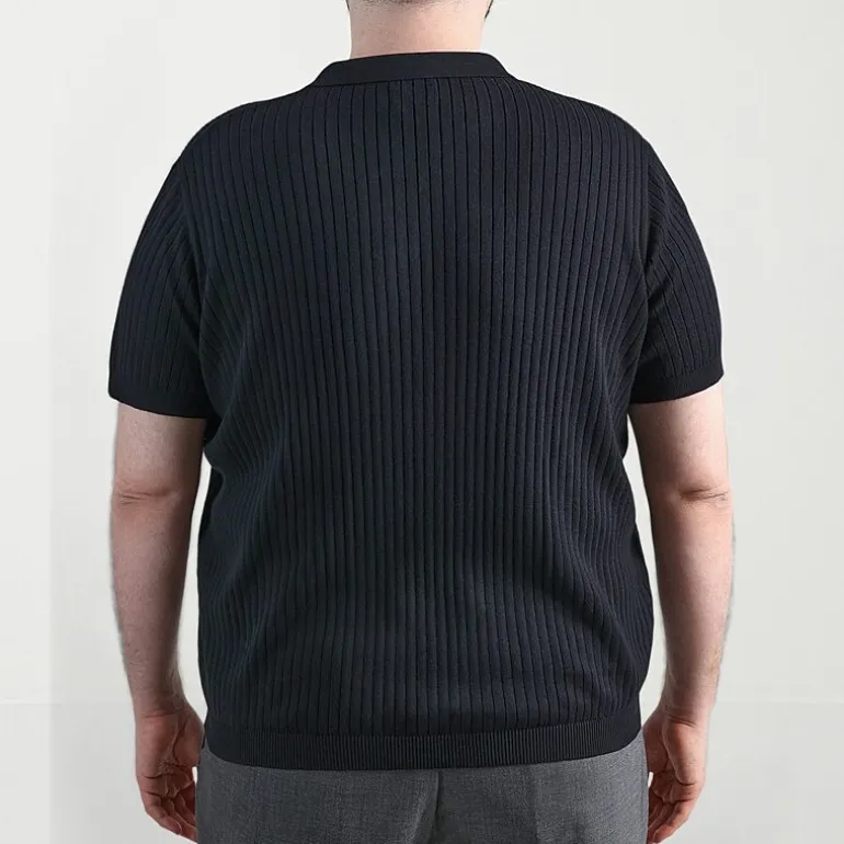 Haggar Johnny Collar Big and Tall Mens Short Sleeve Polo Sweater