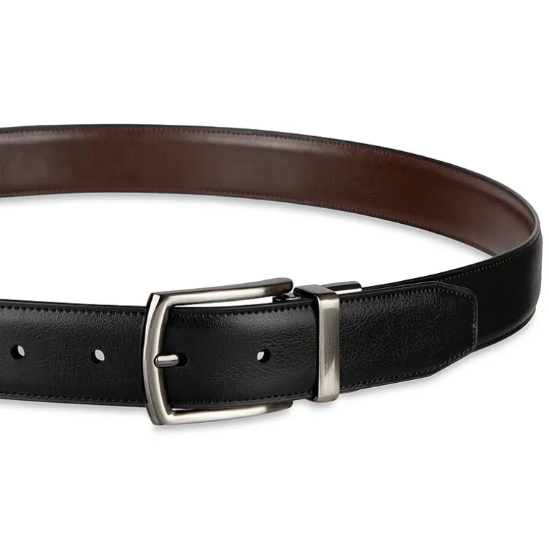 Haggar Leather 32mm Dress Mens Belt