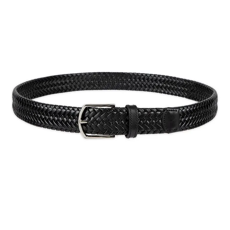 Haggar Leather 35mm Lace Mens Belt