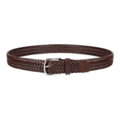Haggar Leather 35mm Lace Mens Belt