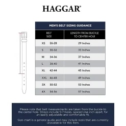 Haggar Leather 35mm Mens Belt