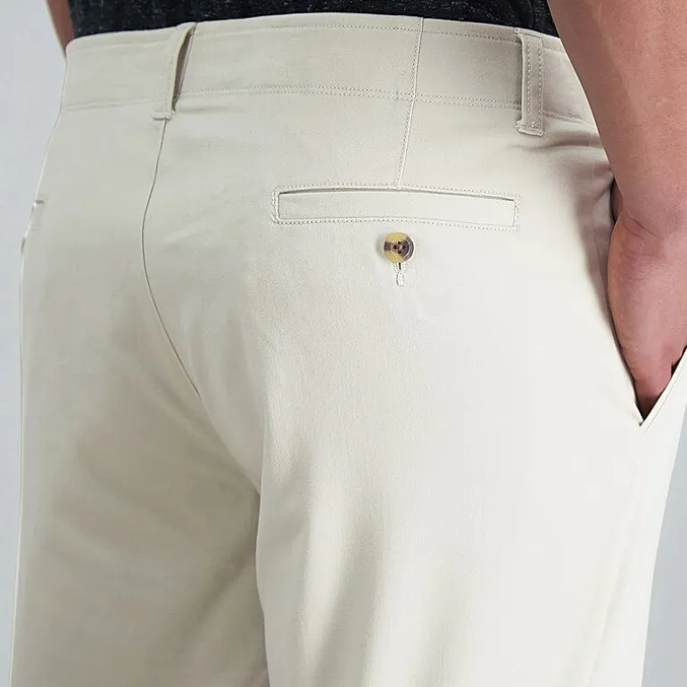 Haggar Life Khaki Chino Mens Comfort Waistband Slim Fit Flat Front Pant
