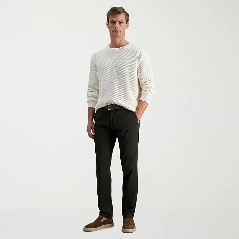 Haggar Life Khaki Chino Mens Comfort Waistband Slim Fit Flat Front Pant