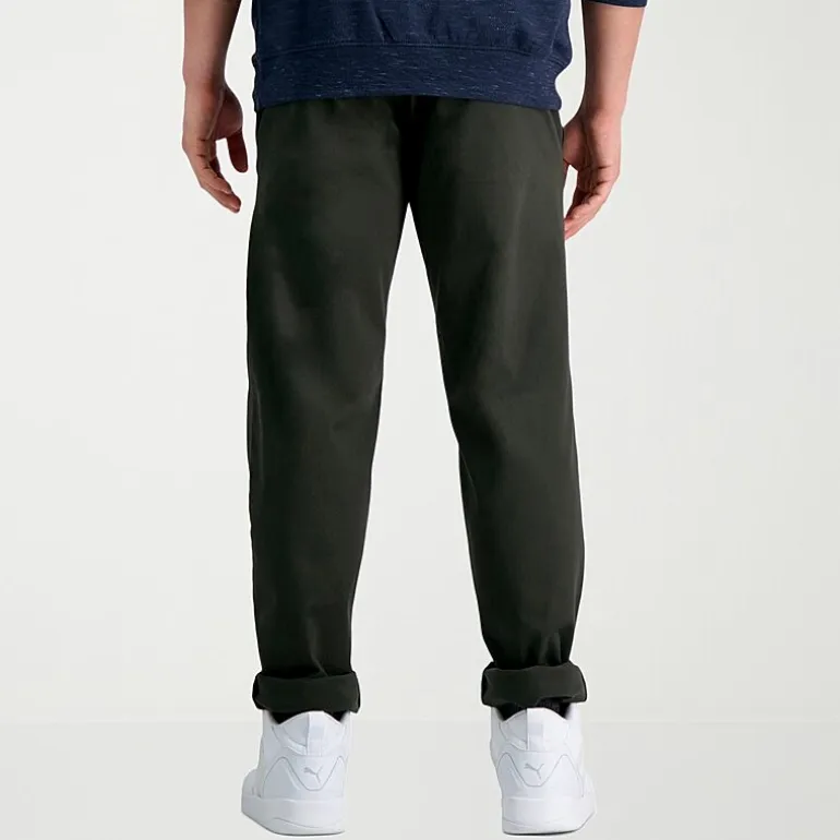 Haggar Life Khaki Chino Mens Comfort Waistband Slim Fit Flat Front Pant