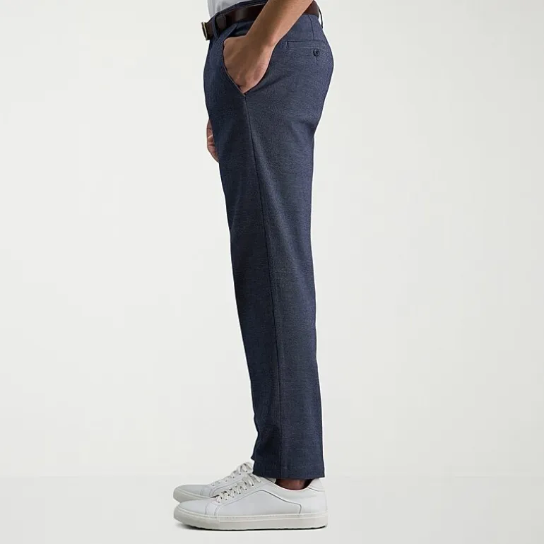 Haggar Life Khaki Comfort Chino Mens Straight Fit Flat Front Pant