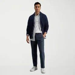 Haggar Life Khaki Comfort Chino Mens Straight Fit Flat Front Pant