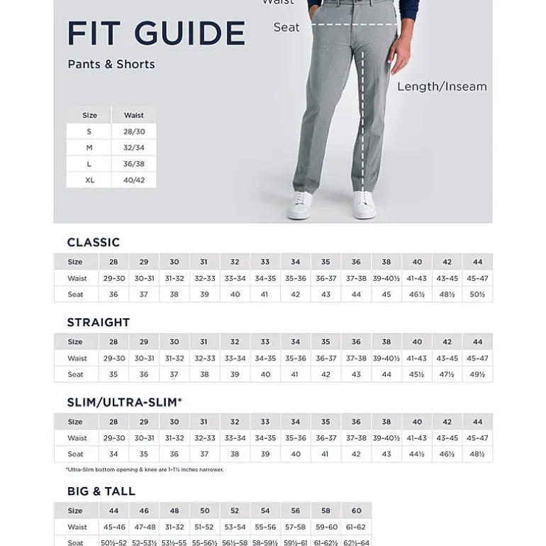 Haggar Life Khaki Comfort Chino Mens Straight Fit Flat Front Pant