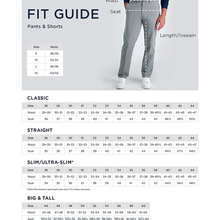 Haggar Life Khaki Comfort Chino Mens Straight Fit Flat Front Pant