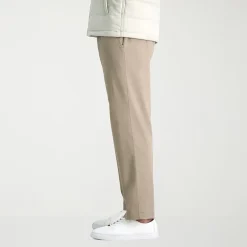 Haggar Life Khaki Comfort Chino Mens Comfort Waistband Straight Fit Flat Front Pant