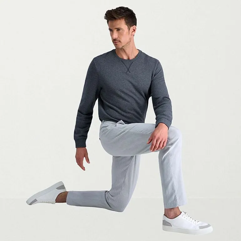 Haggar Life Khaki Flex Mens Comfort Waistband Straight Fit Flat Front Pant