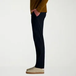 Haggar Life Khaki Flex Mens Comfort Waistband Straight Fit Flat Front Pant