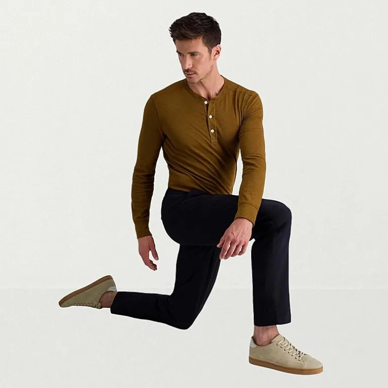 Haggar Life Khaki Flex Mens Comfort Waistband Straight Fit Flat Front Pant