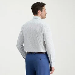 Haggar Mens Classic Fit Wrinkle Free Long Sleeve Dress Shirt