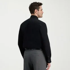 Haggar Mens Classic Fit Wrinkle Free Long Sleeve Dress Shirt