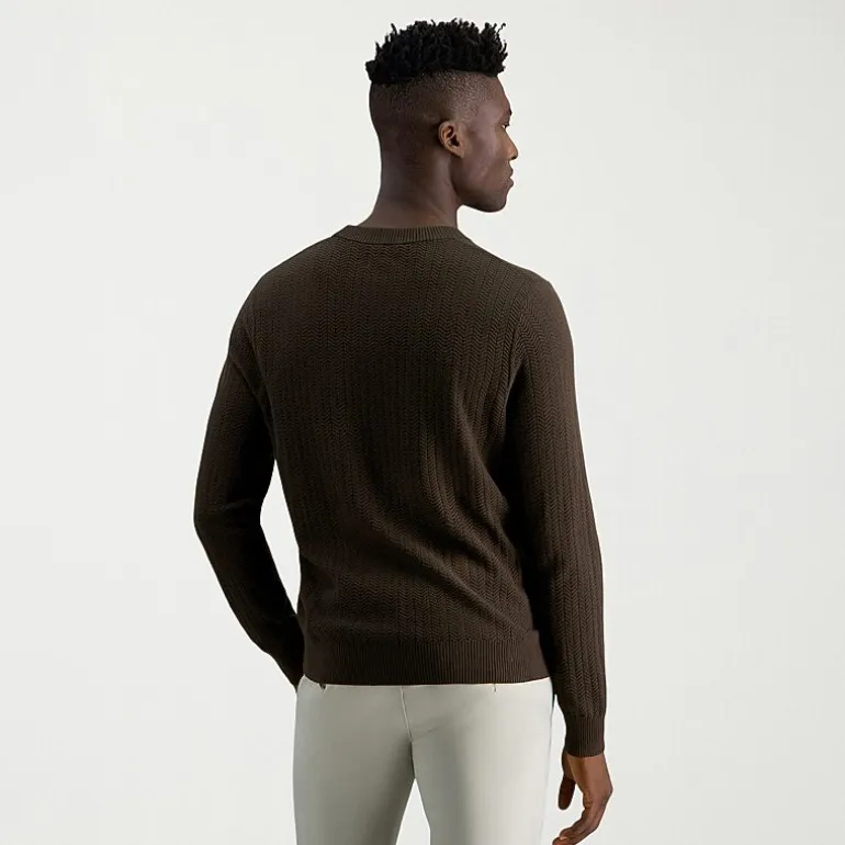 Haggar Mens Crew Neck Long Sleeve Pullover Sweater