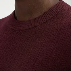Haggar Mens Crew Neck Long Sleeve Pullover Sweater