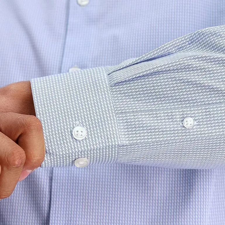 Haggar Mens Slim Fit Wrinkle Free Long Sleeve Dress Shirt