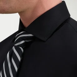 Haggar Mens Slim Fit Wrinkle Free Long Sleeve Dress Shirt