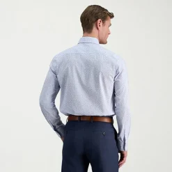 Haggar Mens Slim Fit Wrinkle Free Long Sleeve Dress Shirt
