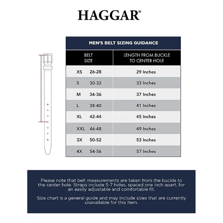Haggar 35mm Fabric Mens Belt