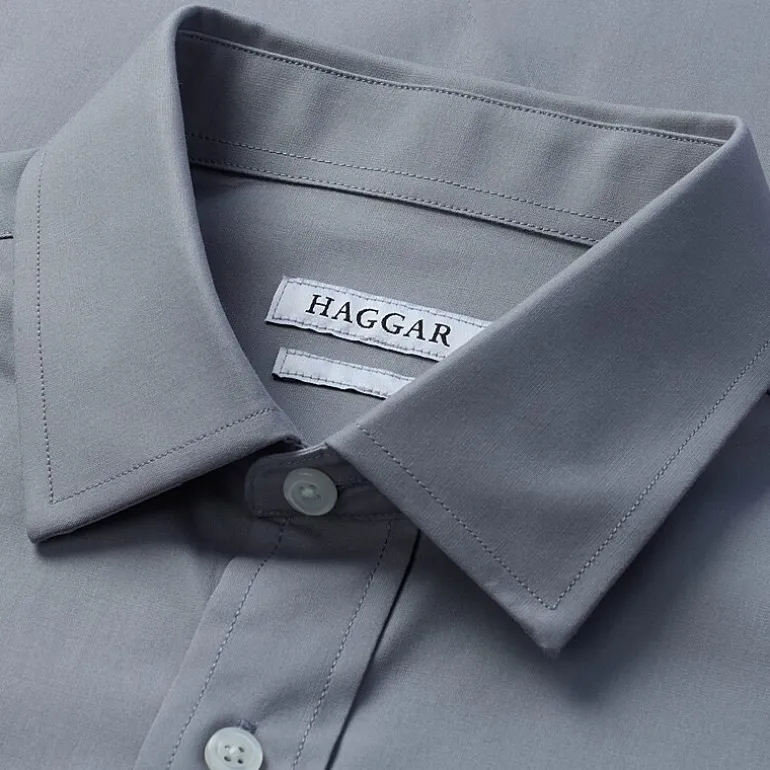 Haggar Premium Comfort Big and Tall Mens Classic Fit Easy Care Stretch Fabric Long Sleeve Dress Shirt