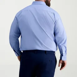 Haggar Premium Comfort Big and Tall Mens Classic Fit Easy Care Stretch Fabric Long Sleeve Dress Shirt