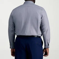 Haggar Premium Comfort Big and Tall Mens Classic Fit Easy Care Stretch Fabric Long Sleeve Dress Shirt