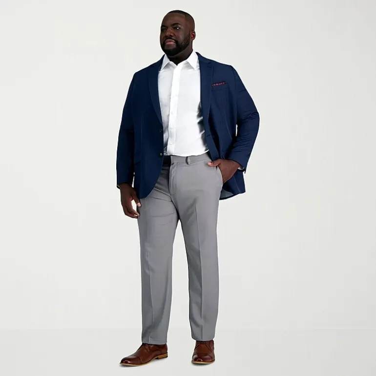 Haggar Premium Comfort Big and Tall Mens Classic Fit Easy Care Stretch Fabric Long Sleeve Dress Shirt