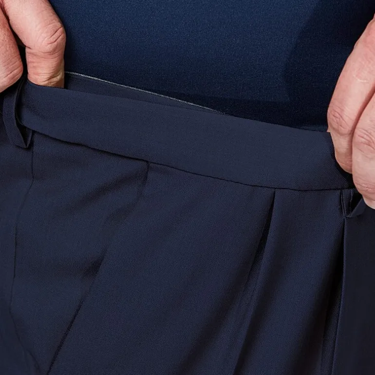 Haggar Premium Comfort Expandable Waist Mens Classic Fit Big and Tall Dress Pleated Pant
