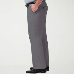 Haggar Premium Comfort Expandable Waist Mens Classic Fit Big and Tall Dress Flat Front Pant