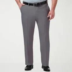 Haggar Premium Comfort Expandable Waist Mens Classic Fit Big and Tall Dress Flat Front Pant