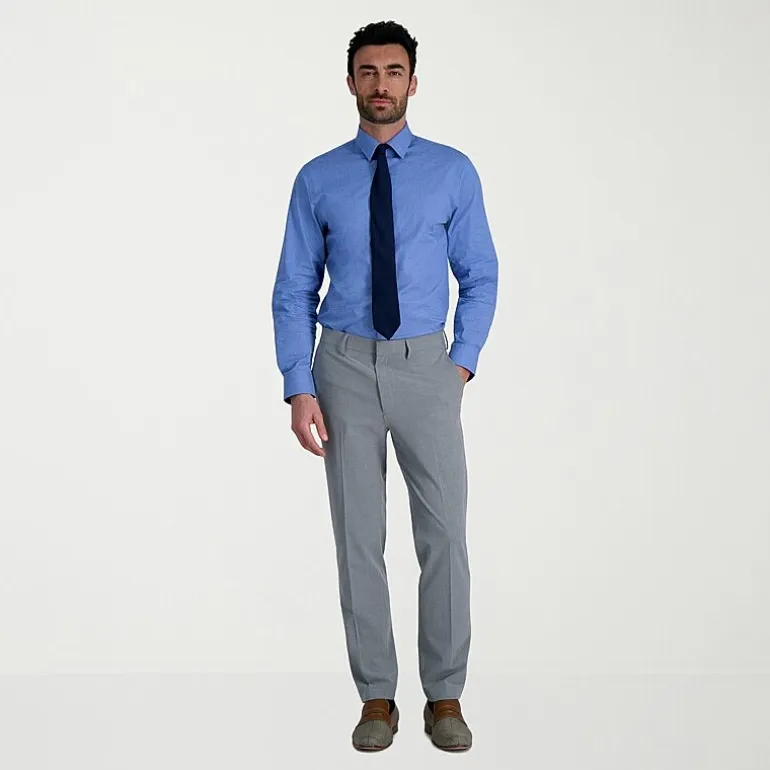 Haggar Premium Comfort Mens Classic Fit Easy Care Long Sleeve Dress Shirt