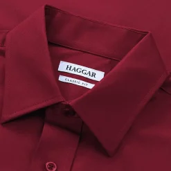 Haggar Premium Comfort Mens Classic Fit Easy Care Long Sleeve Dress Shirt