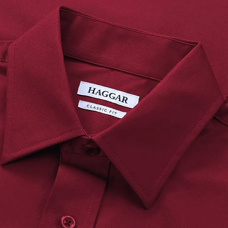 Haggar Premium Comfort Mens Classic Fit Easy Care Long Sleeve Dress Shirt