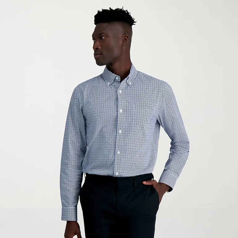 Haggar Premium Comfort Mens Classic Fit Easy Care Long Sleeve Dress Shirt