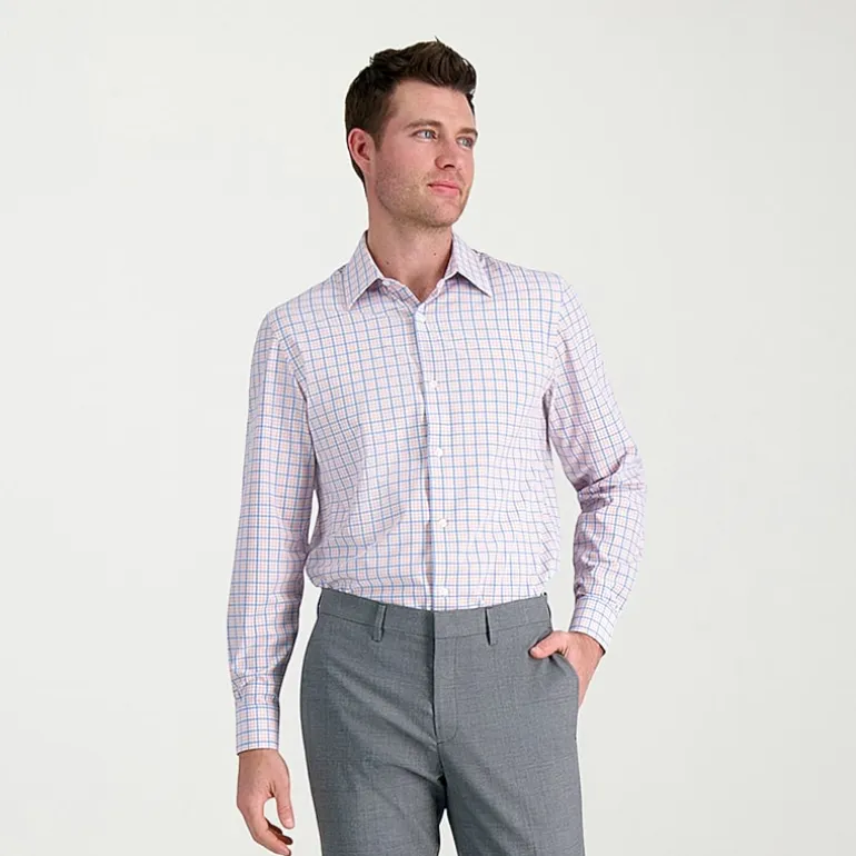 Haggar Premium Comfort Mens Classic Fit Easy Care Long Sleeve Dress Shirt