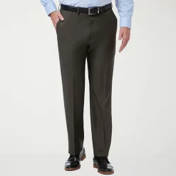 Haggar Premium Comfort Mens Classic Fit Dress Flat Front Pant