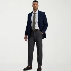 Haggar Premium Comfort Mens Classic Fit Dress Flat Front Pant