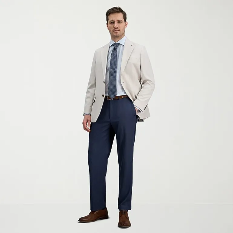 Haggar Premium Comfort Mens Classic Fit Dress Flat Front Pant