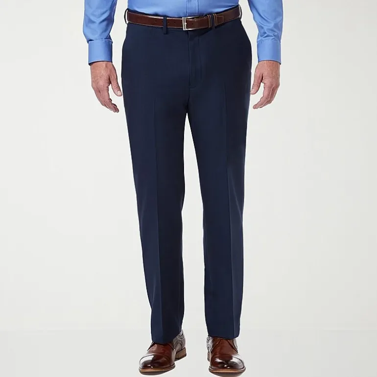 Haggar Premium Comfort Mens Classic Fit Dress Flat Front Pant