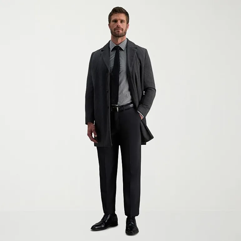 Haggar Premium Comfort Mens Classic Fit Dress Flat Front Pant