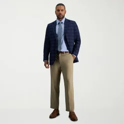 Haggar Premium Comfort Mens Classic Fit Dress Flat Front Pant