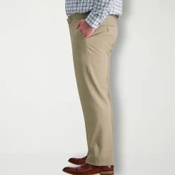 Haggar Premium Comfort Mens Comfort Waistband Straight Fit Big and Tall Dress Flat Front Pant