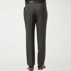 Haggar Premium Comfort Mens Cuffed Classic Fit Dress Pleated Pant