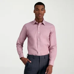 Haggar Premium Comfort Mens Slim Fit Long Sleeve Dress Shirt