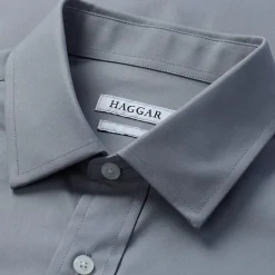 Haggar Premium Comfort Mens Slim Fit Long Sleeve Dress Shirt