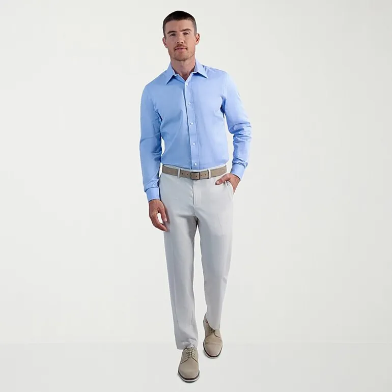 Haggar Premium Comfort Mens Slim Fit Long Sleeve Dress Shirt