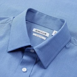 Haggar Premium Comfort Mens Slim Fit Long Sleeve Dress Shirt