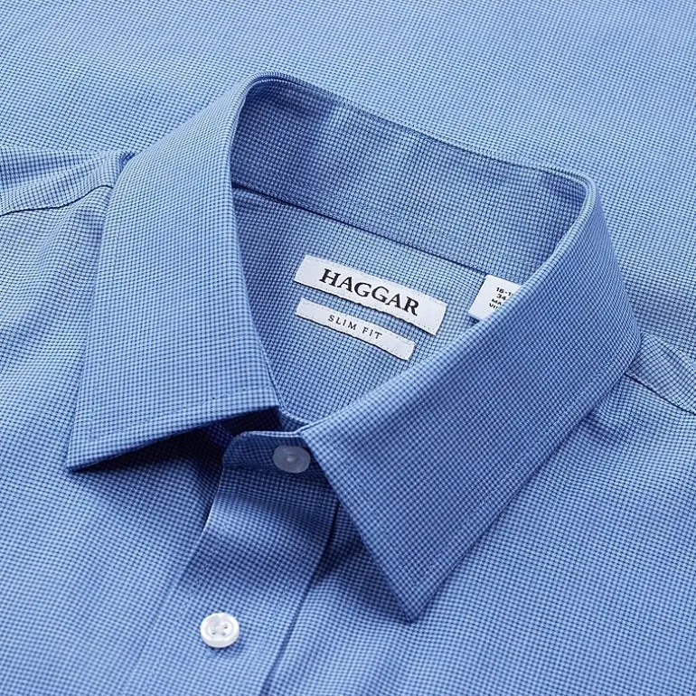 Haggar Premium Comfort Mens Slim Fit Long Sleeve Dress Shirt