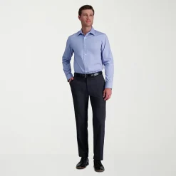 Haggar Premium Comfort Mens Slim Fit Long Sleeve Dress Shirt